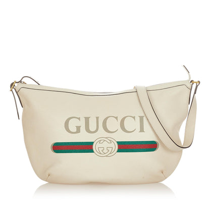 Gucci Logo Leather Shoulder Bag (31846)