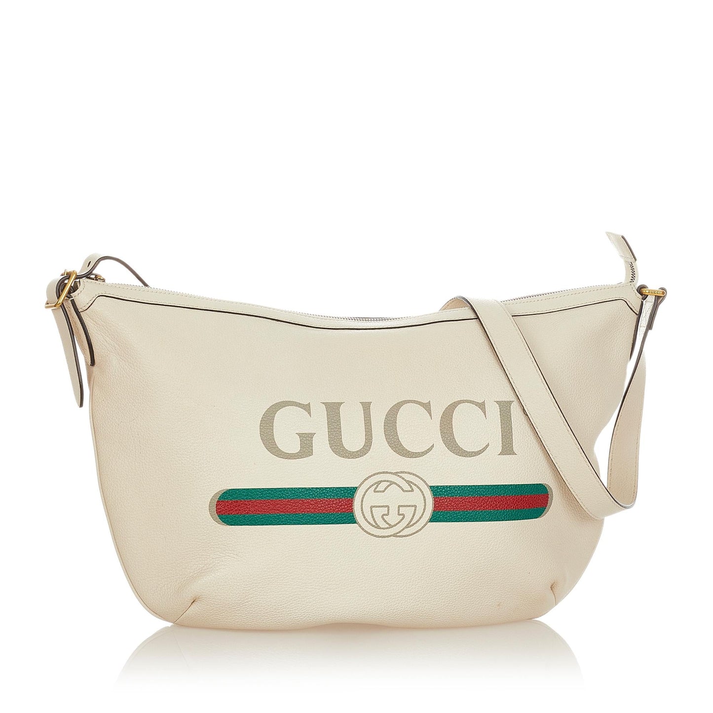 Gucci Logo Leather Shoulder Bag (31846)