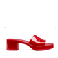 GUCCI LOGO RUBBER PLATFORM SLIDE SANDALS