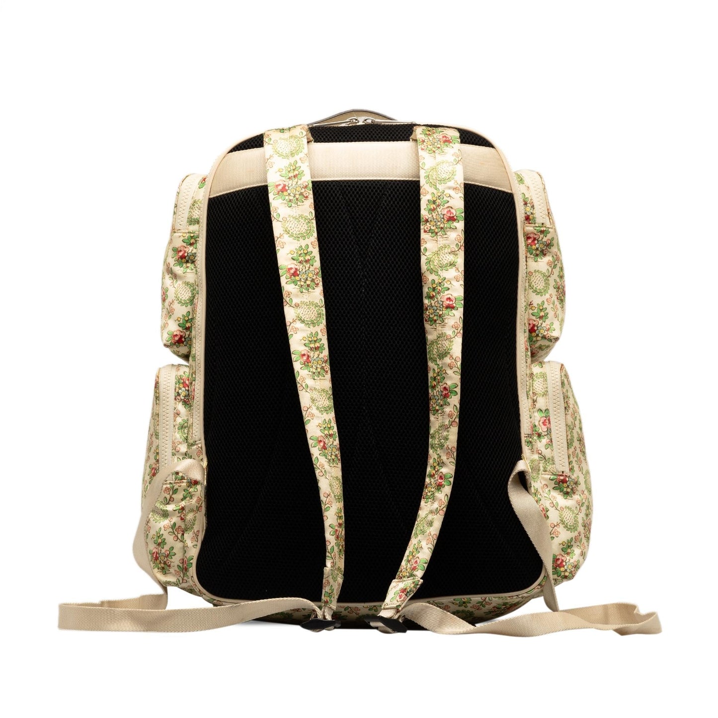 Gucci MLB Floral Satin NY Yankees Patch Backpack (RhoNm4)