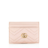 Gucci Matelasse Leather GG Marmont Card Case (SHF-19301)