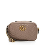 Gucci Matelasse Leather GG Marmont Mini Bag (SHF-W8HmMA)