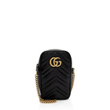 Gucci Matelasse Leather GG Marmont Mini Crossbody Bag (SHF-2UTE9c)