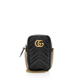 Gucci Matelasse Leather GG Marmont Mini Crossbody (SHF-1qHFM7)