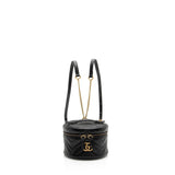 Gucci Matelasse Leather GG Marmont Round Mini Backpack (SHF-nSn7Zg)
