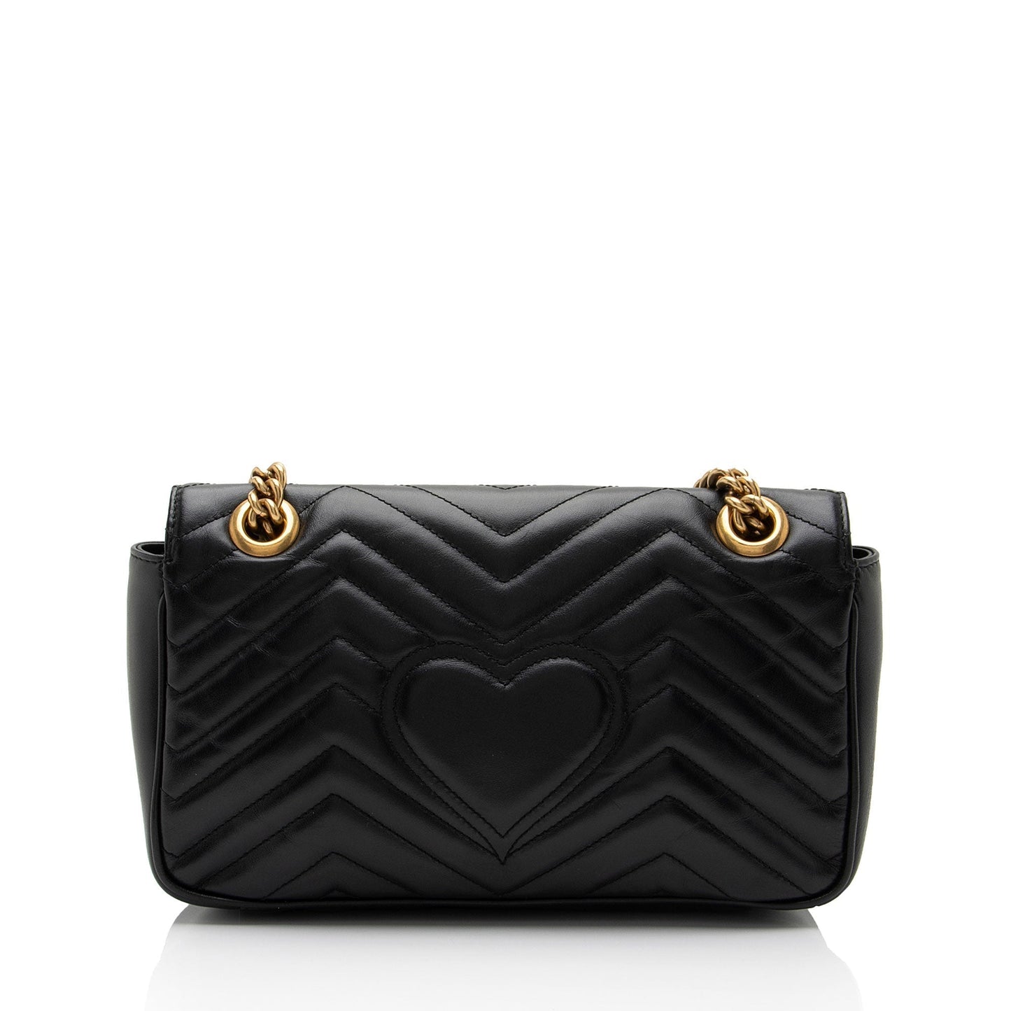 Gucci Matelasse Leather GG Marmont Small Flap Shoulder Bag (SHF-5zif5r)