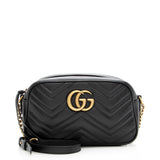 Gucci Matelasse Leather GG Marmont Small Shoulder Bag (SHF-20055)