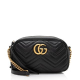 Gucci Matelasse Leather GG Marmont Small Shoulder Bag (SHF-0aSpIT)