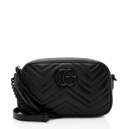 Gucci Matelasse Leather GG Marmont Small Shoulder Bag (SHF-sIFM1C)