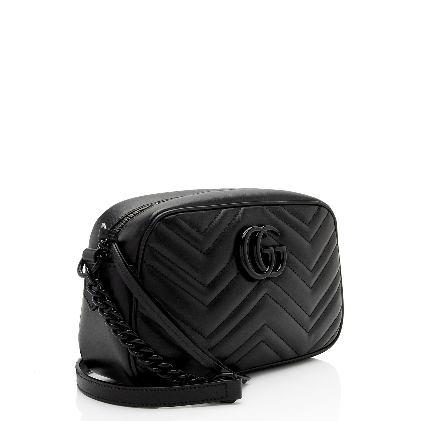Gucci Matelasse Leather GG Marmont Small Shoulder Bag (SHF-sIFM1C)