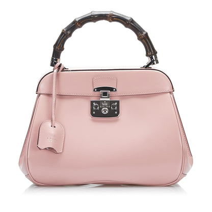 Gucci Medium Bamboo Lady Lock Handbag (KAXvEp)