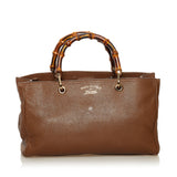 Gucci Medium Bamboo Shopper Leather Satchel (34935)