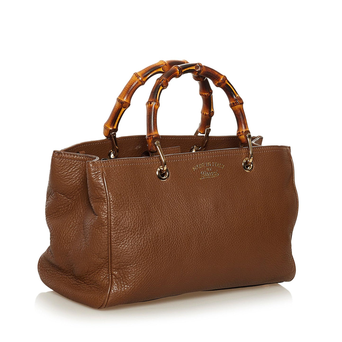 Gucci Medium Bamboo Shopper Leather Satchel (34935)