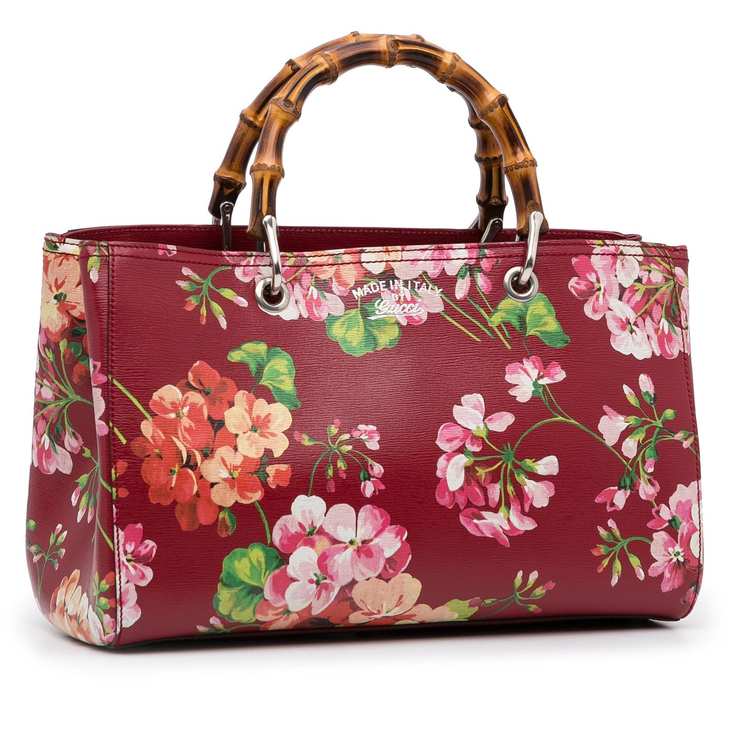 Gucci Medium Blooms Bamboo Shopper (iYBrtB)