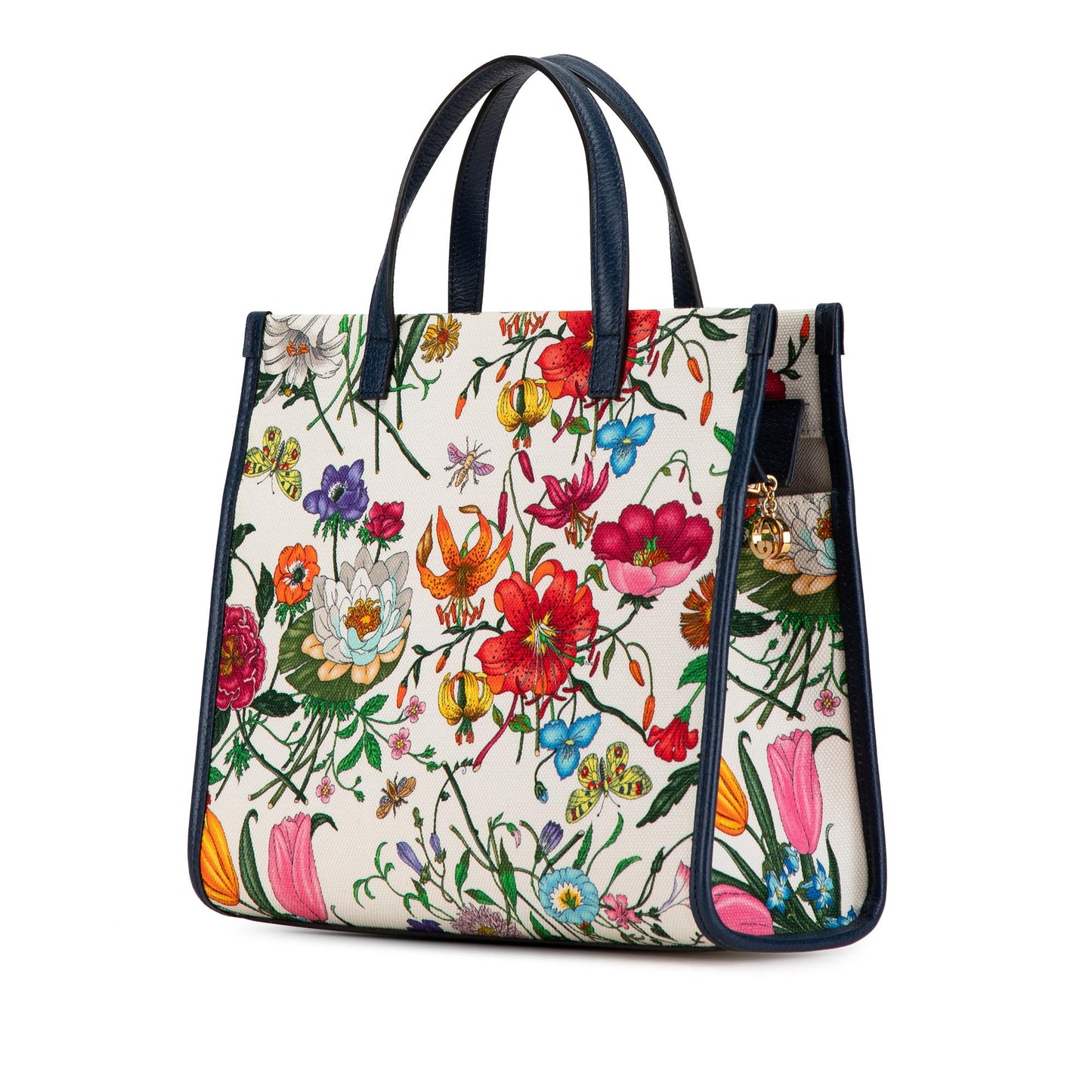 Gucci Medium Canvas Flora Satchel (UiHF9G)