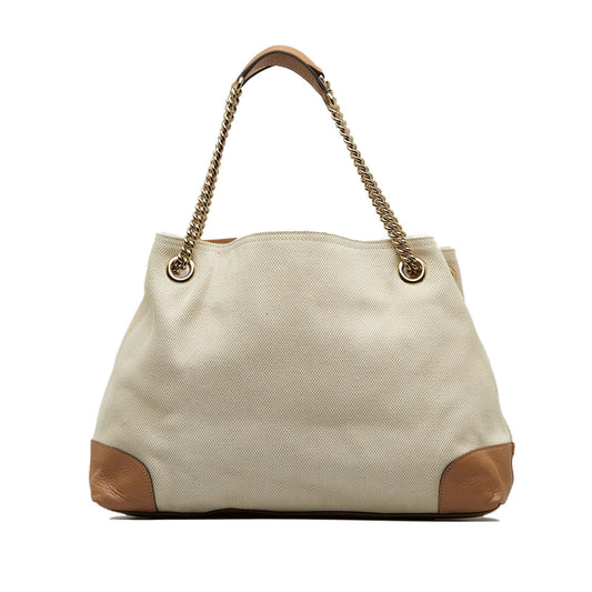 Gucci Medium Canvas Soho Chain Tote (MTThDG)