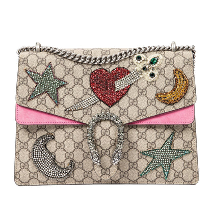 Gucci Medium Embellished GG Supreme Dionysus Shoulder Bag (A3io5I)