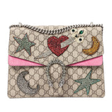 Gucci Medium Embellished GG Supreme Dionysus Shoulder Bag (A3io5I)