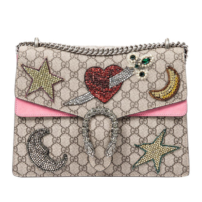 Gucci Medium Embellished GG Supreme Dionysus Shoulder Bag (eG5vdD)