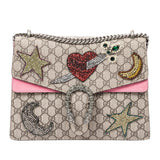 Gucci Medium Embellished GG Supreme Dionysus Shoulder Bag (eG5vdD)
