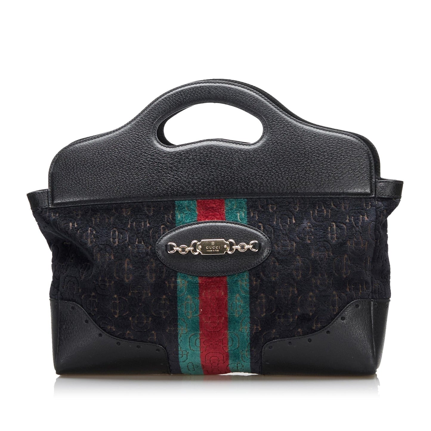Gucci Medium Embossed Horsebit Velvet Punch Tote (LahSsr)