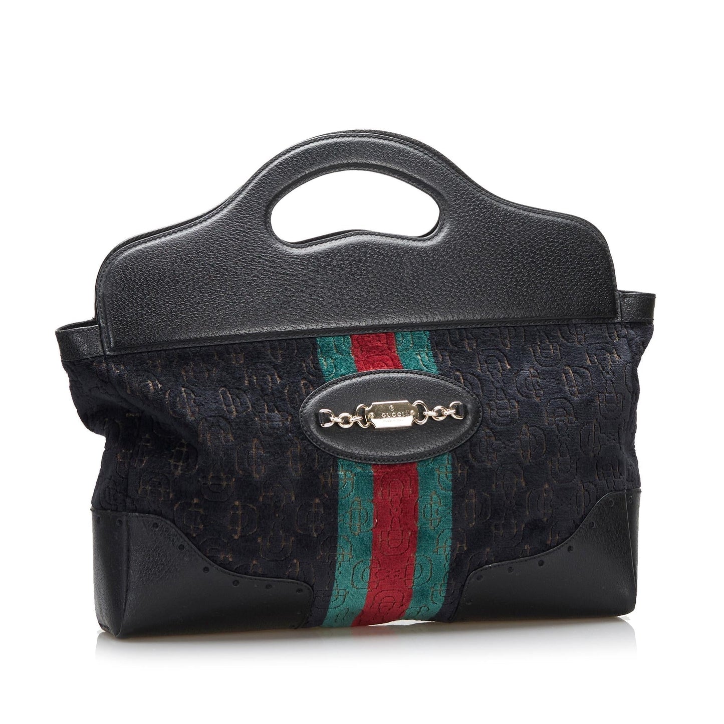 Gucci Medium Embossed Horsebit Velvet Punch Tote (LahSsr)