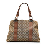 Gucci Medium GG Canvas Bamboo Bar Tote (OK721J)