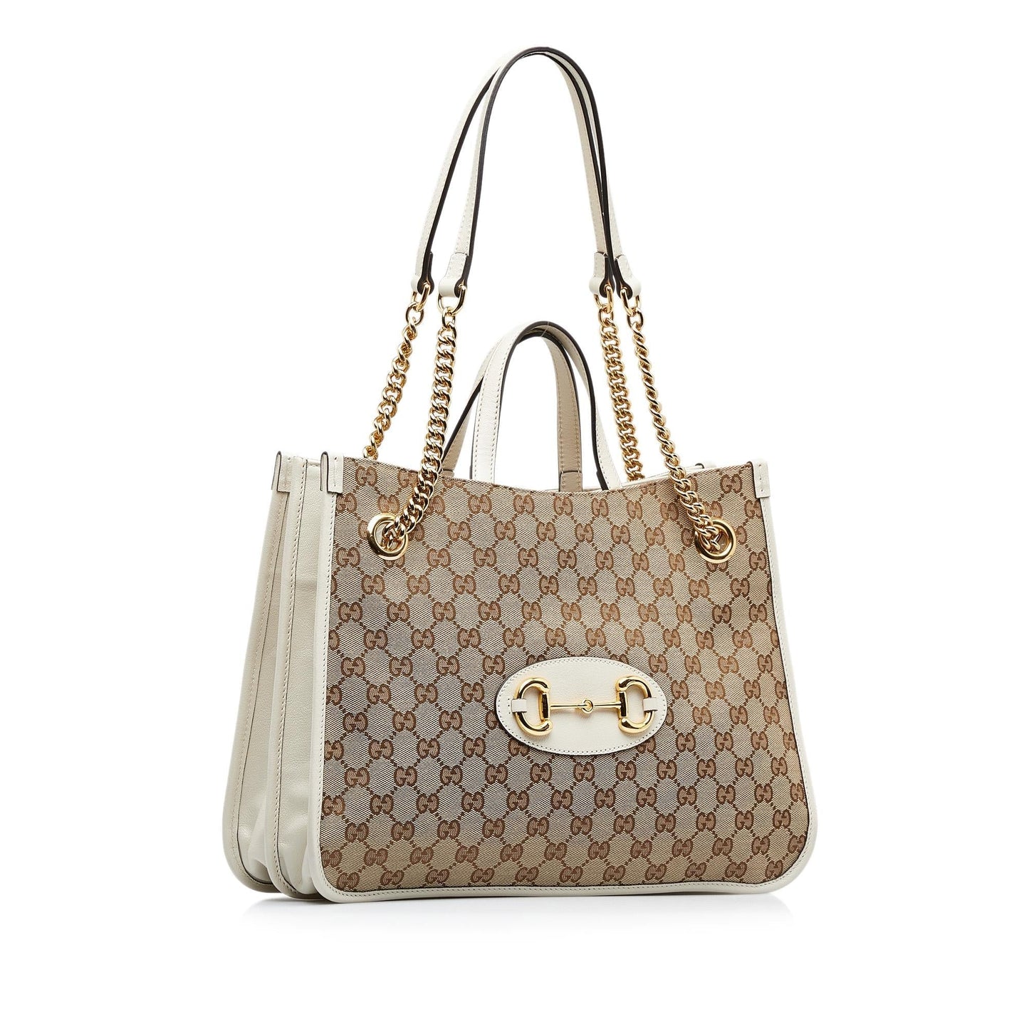 Gucci Medium GG Canvas Horsebit 1955 Tote (vcUCLM)