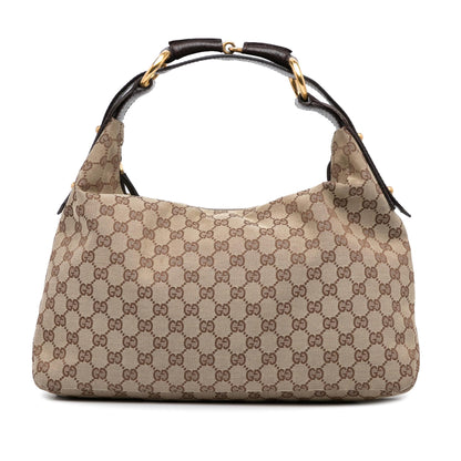 Gucci Medium GG Canvas Horsebit Hobo (EgWdH2)