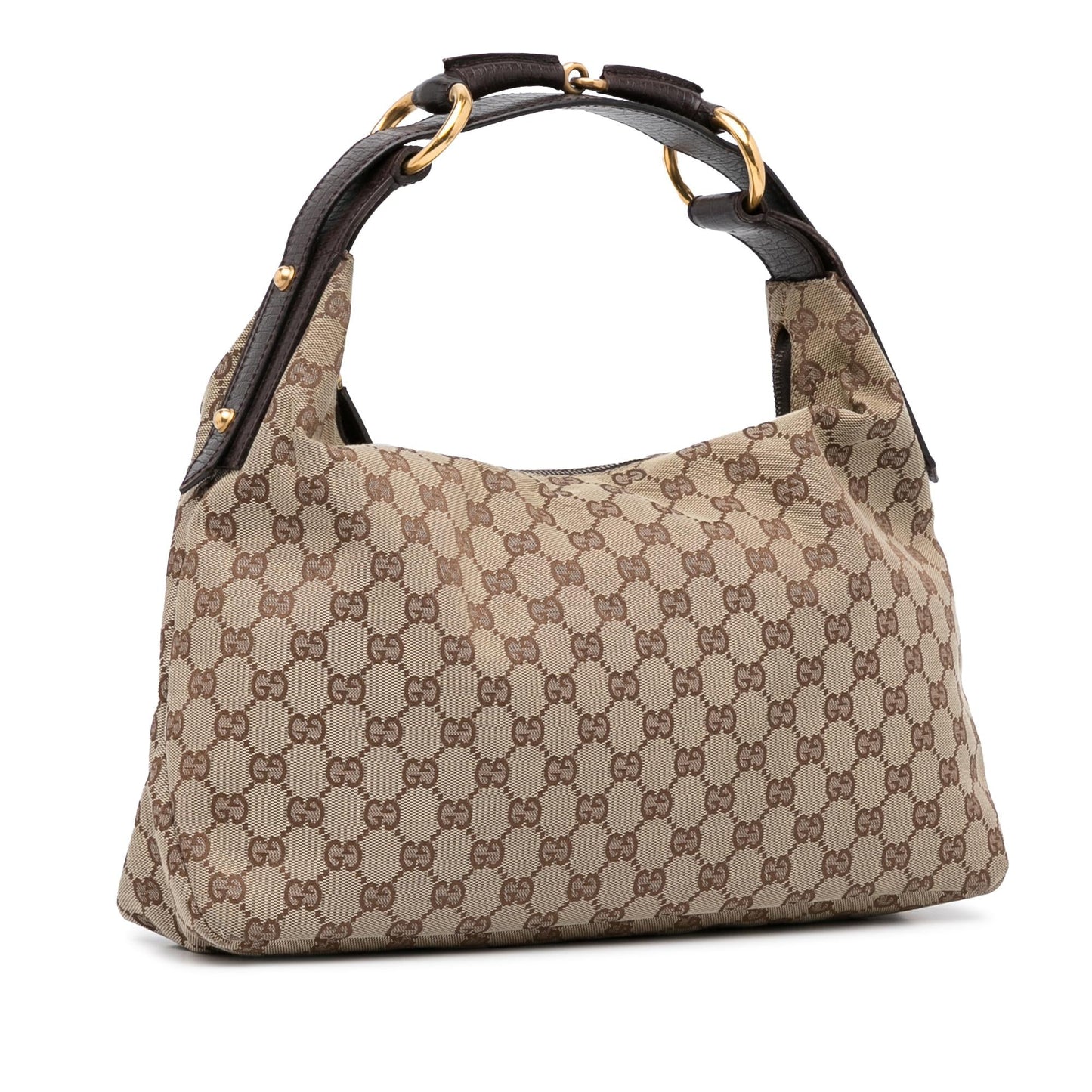 Gucci Medium GG Canvas Horsebit Hobo (EgWdH2)