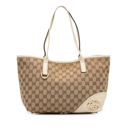 Gucci Medium GG Canvas New Britt Tote (8cJTJb)