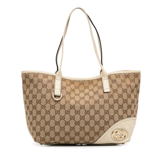 Gucci Medium GG Canvas New Britt Tote (8cJTJb)