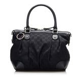Gucci Medium GG Canvas Sukey Satchel (jijx71)