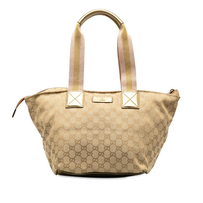 Gucci Medium GG Canvas Web Zip Handbag (kEKFuo)