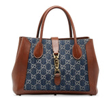 Gucci Medium GG Denim Jackie 1961 Tote (CSb5aI)