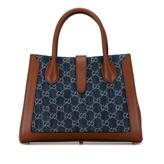 Gucci Medium GG Denim Jackie 1961 Tote (Um5mCw)