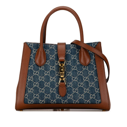 Gucci Medium GG Denim Jackie 1961 Tote (Um5mCw)