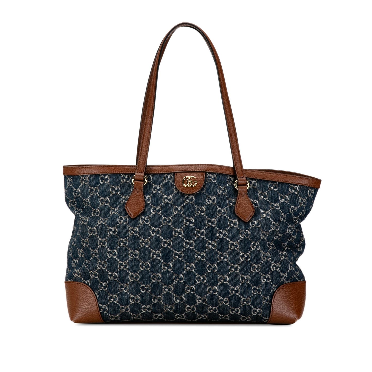 Gucci Medium GG Denim Ophidia Shopping Tote (qnGa5Q)