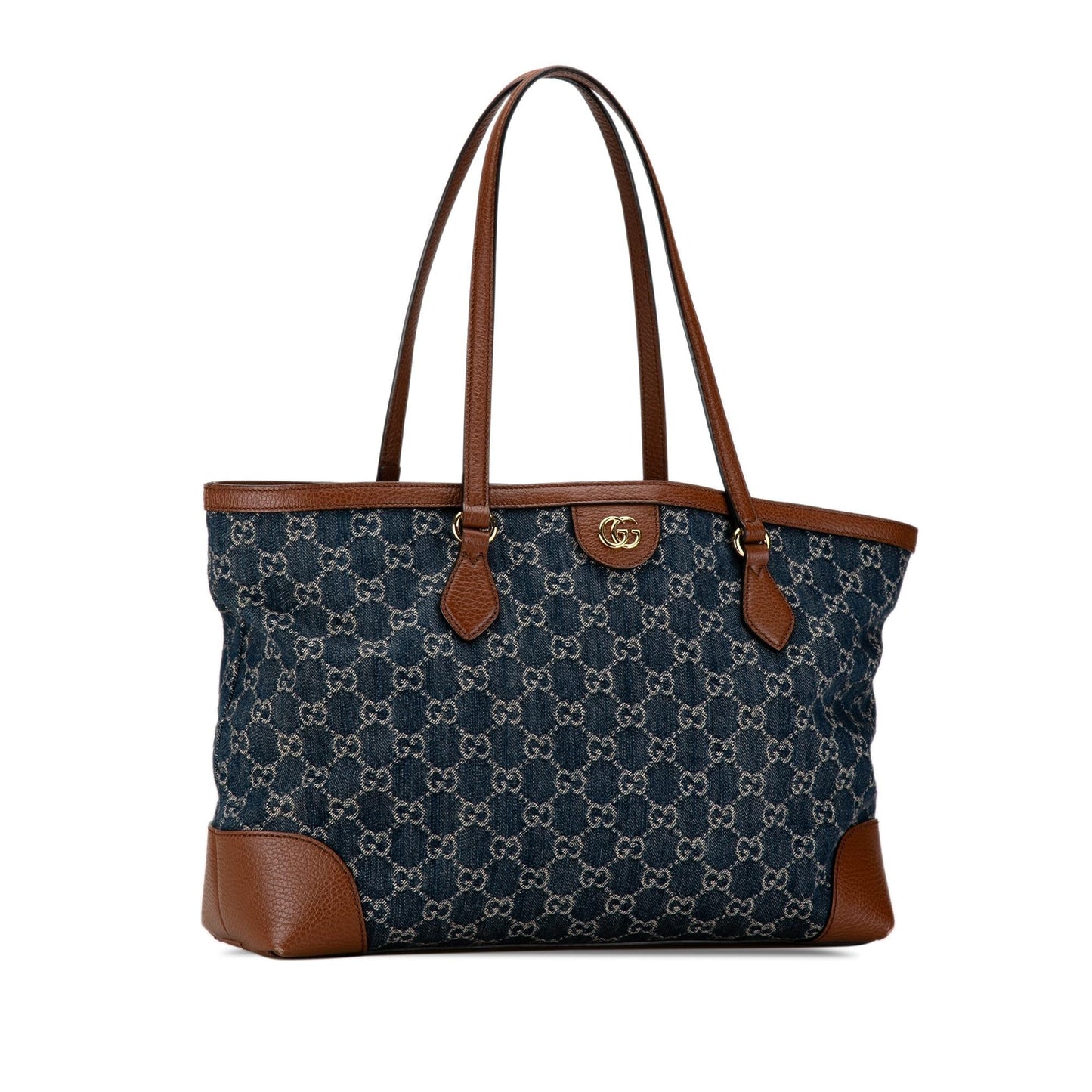 Gucci Medium GG Denim Ophidia Shopping Tote (qnGa5Q)
