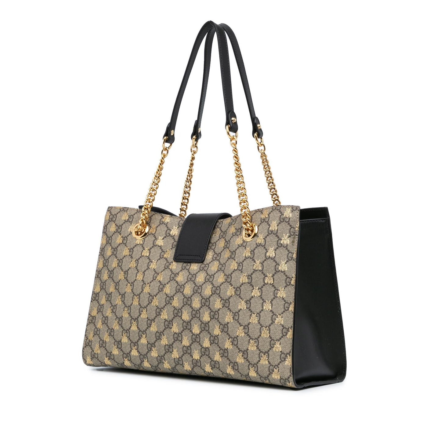 Gucci Medium GG Supreme Bees Padlock Tote (Gj3oC3)
