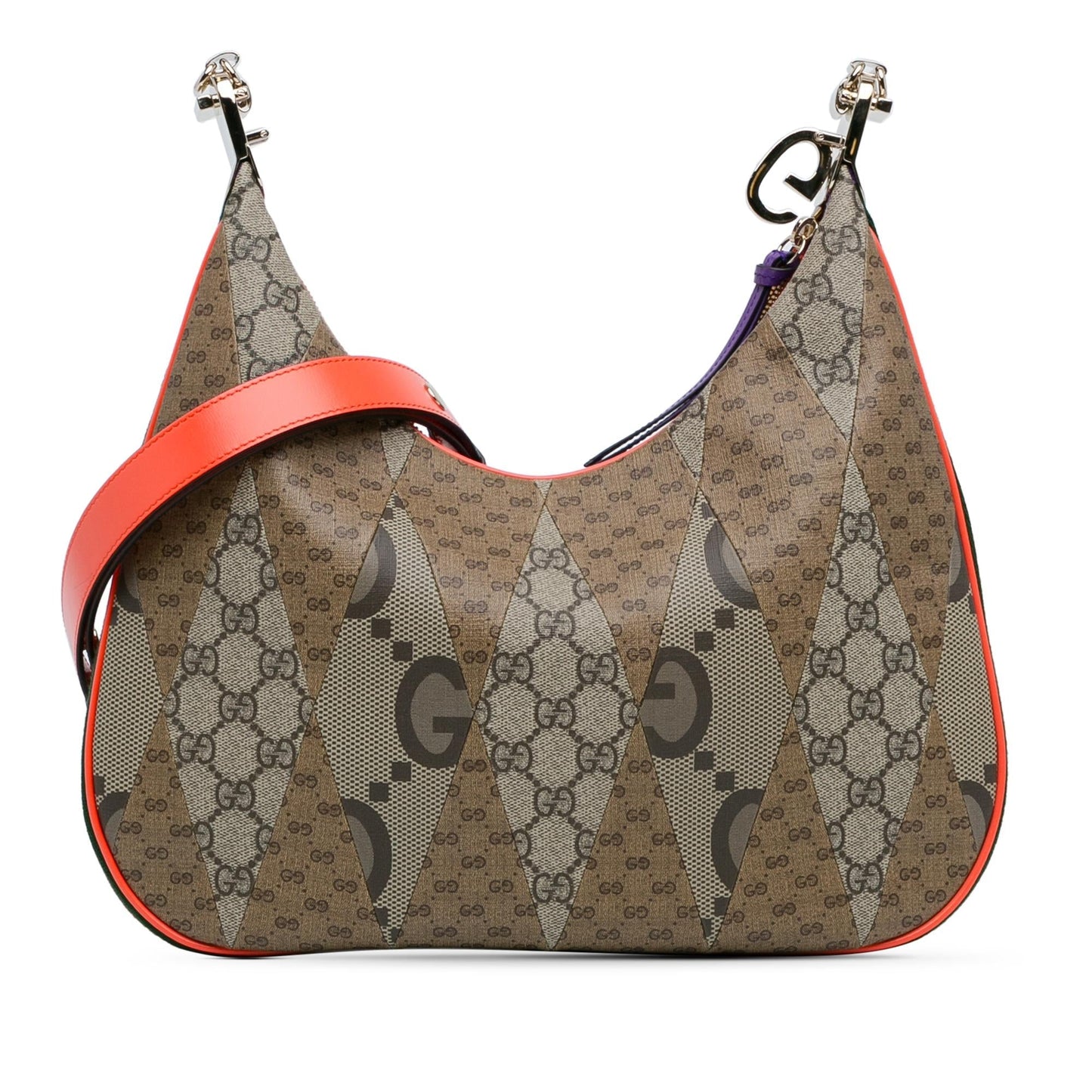 Gucci Medium GG Supreme Multicolor Patchwork Attache Crossbody (LfuVAP)