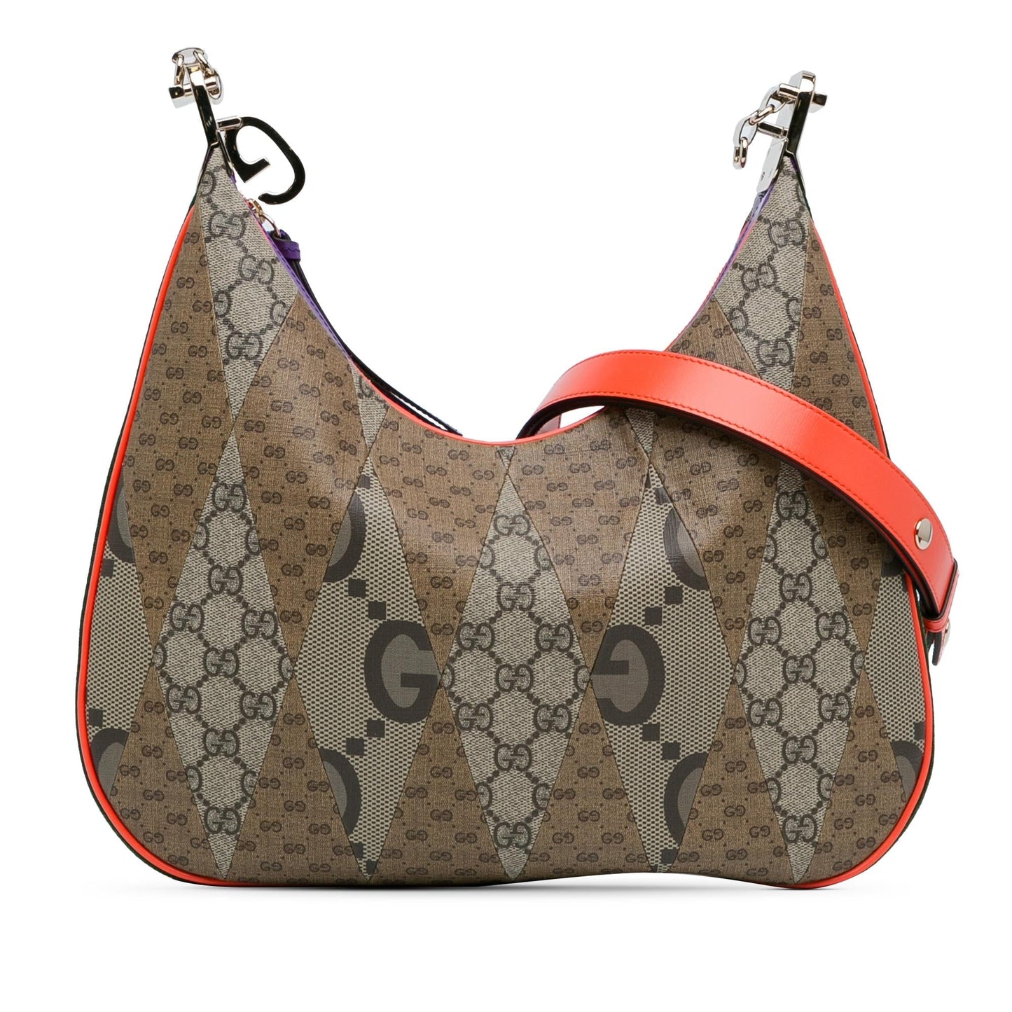 Gucci Medium GG Supreme Multicolor Patchwork Attache Crossbody (LfuVAP)