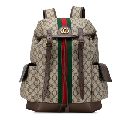 Gucci Medium GG Supreme Ophidia Backpack (8MTfhO)