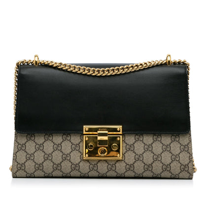 Gucci Medium GG Supreme Padlock Shoulder Bag (KEUkjB)