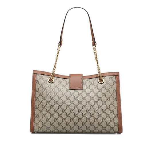 Gucci Medium GG Supreme Padlock Tote Bag (OWy58p)