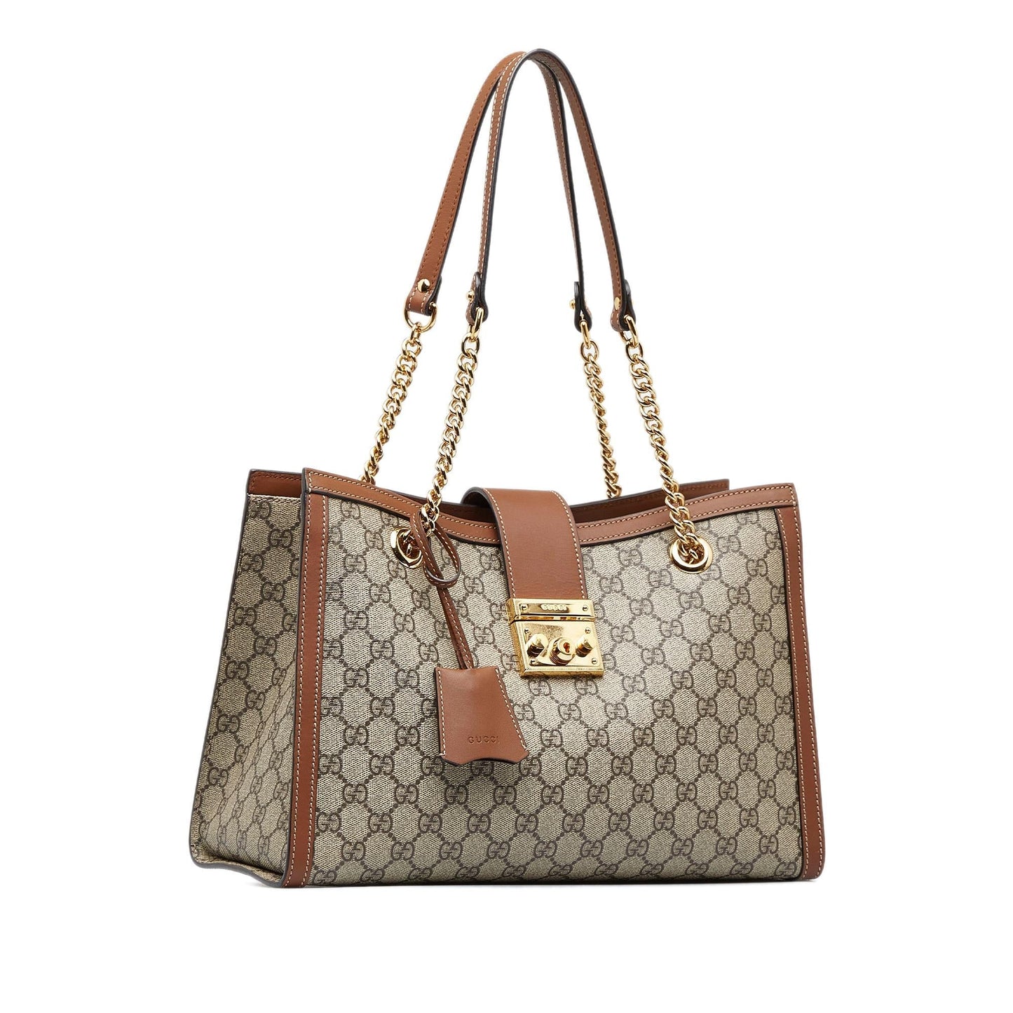 Gucci Medium GG Supreme Padlock Tote Bag (OWy58p)