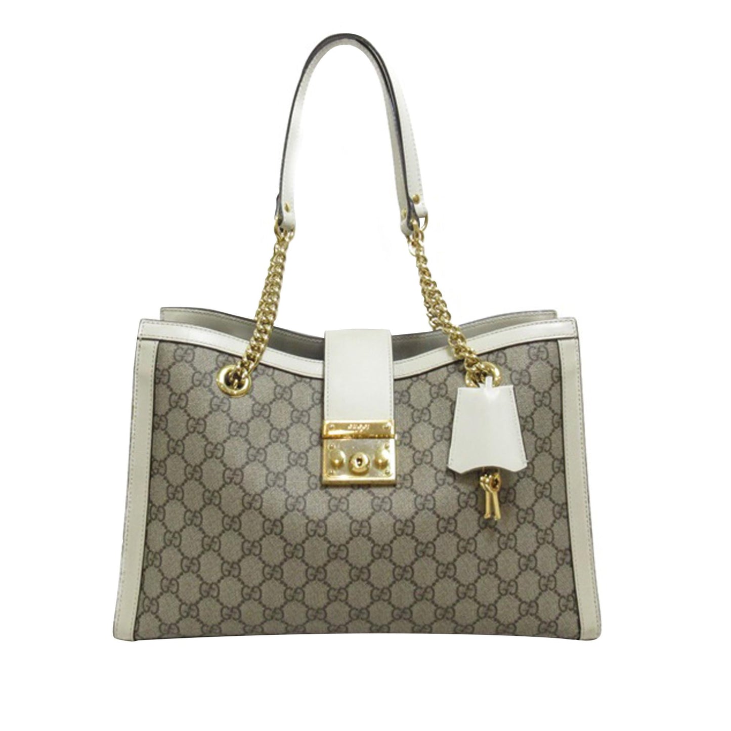 Gucci Medium GG Supreme Padlock Tote Bag (d03O8y)