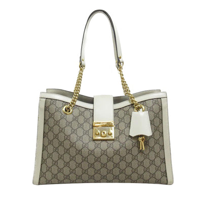 Gucci Medium GG Supreme Padlock Tote Bag (d03O8y)