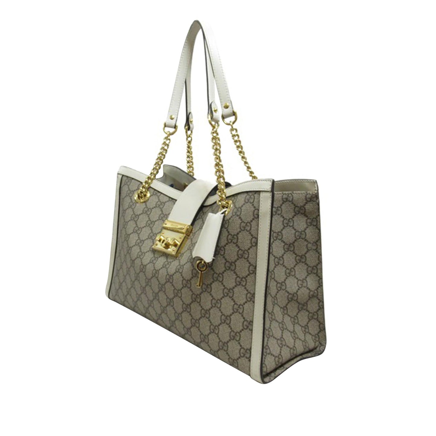 Gucci Medium GG Supreme Padlock Tote Bag (d03O8y)