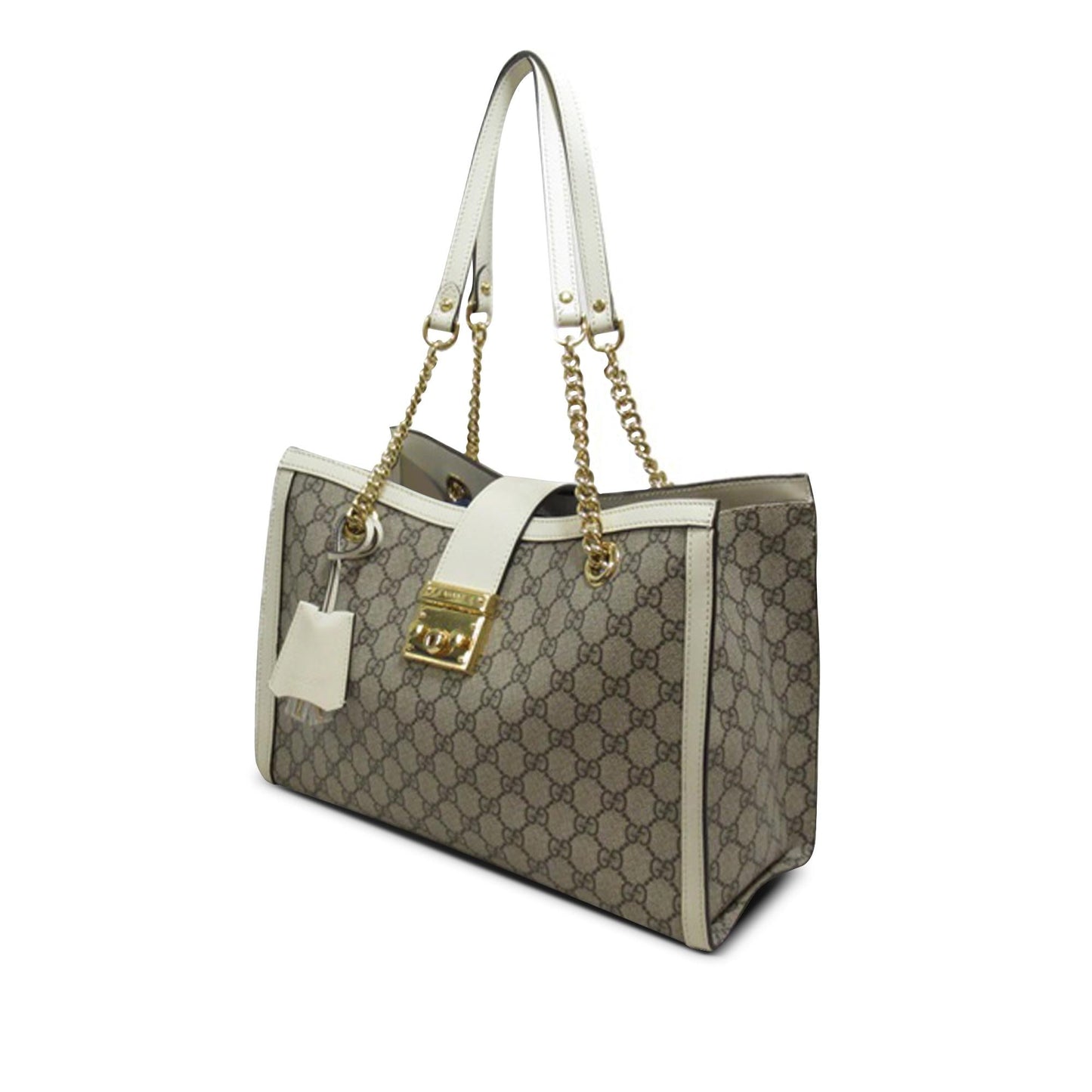 Gucci Medium GG Supreme Padlock Tote Bag (uagYvF)